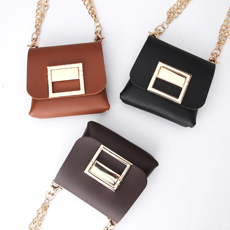 Mini Style Minimalist Shoulder Bag Outdoor Fashion Metal Chain Crossbody Bag