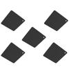 5pcs Silicone Pot Holders Mat Heat Resistant Anti Slip Square Honeycomb Trivet Mat Hot Pads for Kitchen Counter Black