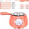 Chocolate Melting Pot, 8.45 Oz Electric Chocolate Melter, 2-Speed Adjustable Temperature Chocolate Tempering Machine, Easy to Use Chocolate Warmer