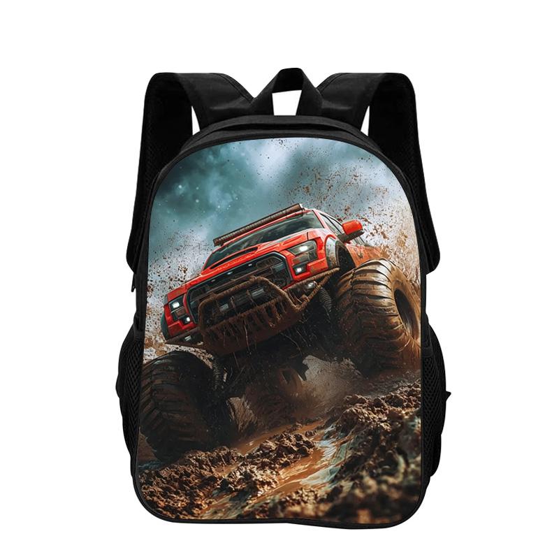 Monster Jam Cartoon Printed Backpack New Trend, Large Capacity, Best Campus Companion for Primary and Secondary School Students
