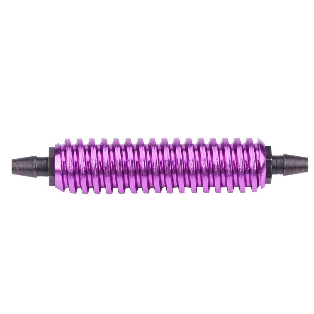 Aluminum Alloy Back Pressure Cooler Fit RC 18 110 Nitro Car Buggy Truck (Purple)