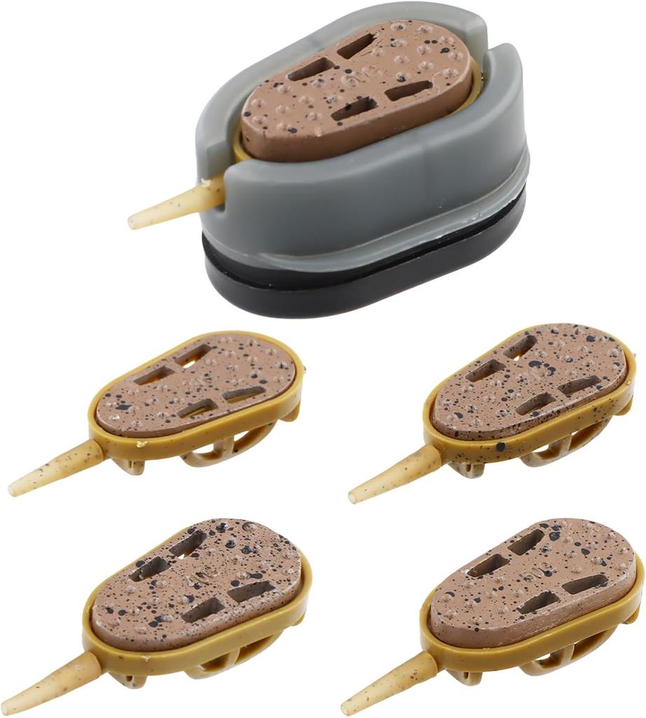 2pcs/3pcs/6pcsCarp Fishing Method Feeders,20g/30g/40g/50g/60g Fishing Feeders with Quick Realease Mould,Carp Fishing Accessories