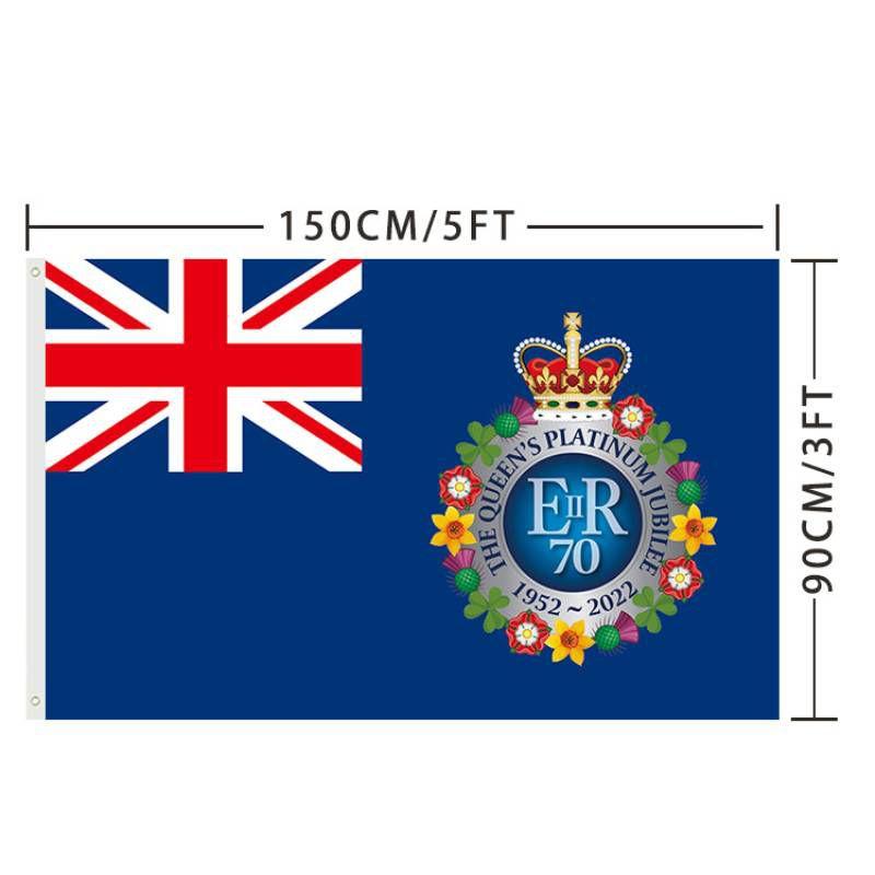 

Jack Union Flags Platinum Jubilee Queen Anniversary Gb Royal Street Decor Party O