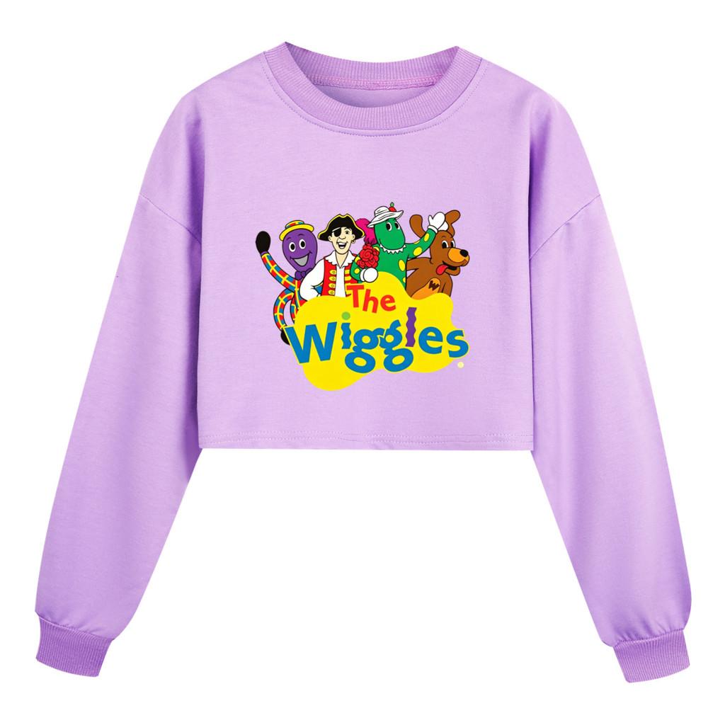 5749 Kids Girls The Wiggles Printed Casual Long Sleeves Sweatshirt 110cm фиолетовый