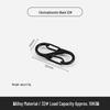 Black 8-Shaped S-Double Metal Keychain Zinc Alloy Carabiner