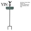 Decorative Flower Bed Edging Retro Bird Garden Stake, Metal Sign Rustic Heavy Duty Stakes Yard Decoration with Stake for Bed, Lawn Ground Piles