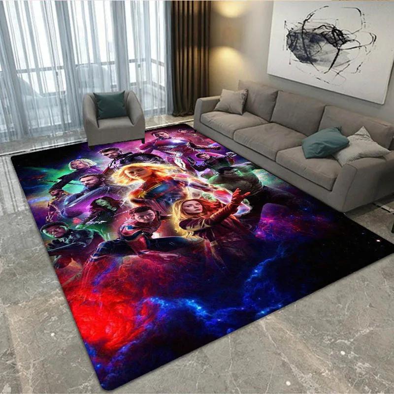 3D The Avengers Cartoon printed Carpet Living Room Bedroom Carpet Non-slip carpet home bedroom decor area rug Birthday Gift