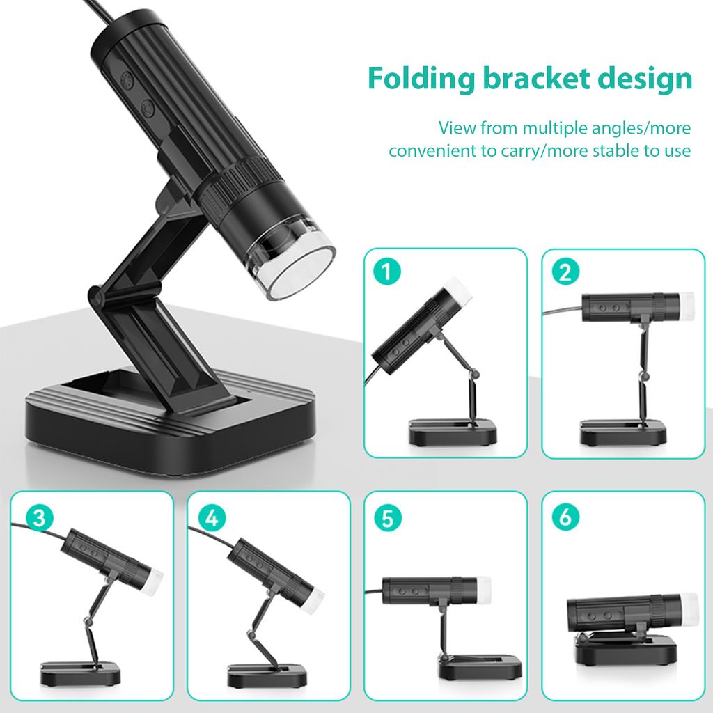 Desktop USB Microscope Handheld Digital Microscope for Adults Kids Coin Microscope 50X 1000X Magnification Photo 1080P
