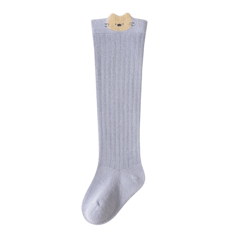 Newborn Non-Binding Knee-High Cotton Socks for Spring and Autumn