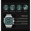 POEDAGAR Casual Man Clock Chronograph Date Waterproof Luminous Quartz Watches Stainless Steel Fashion Wristwatch Reloj