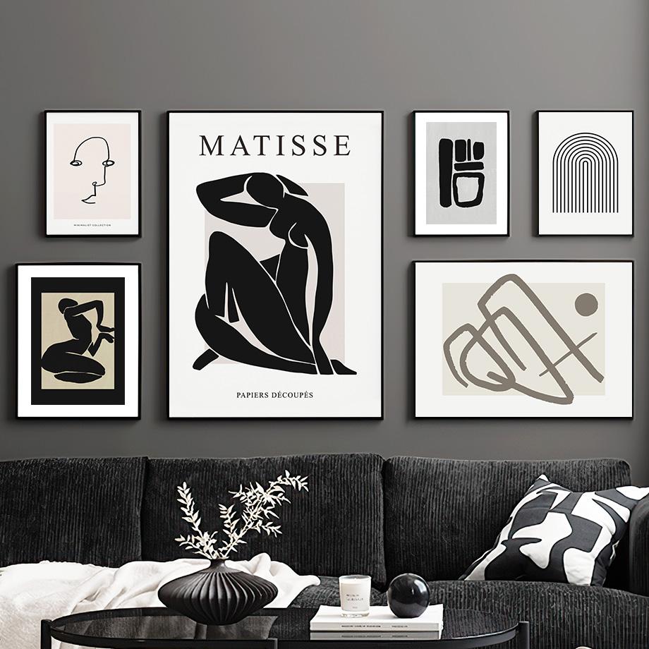 Abstract Line Bird Face Rainbow Picasso Matisse Posters And Prints Wall Art Canvas Painting For Living Room Decorative Pictures