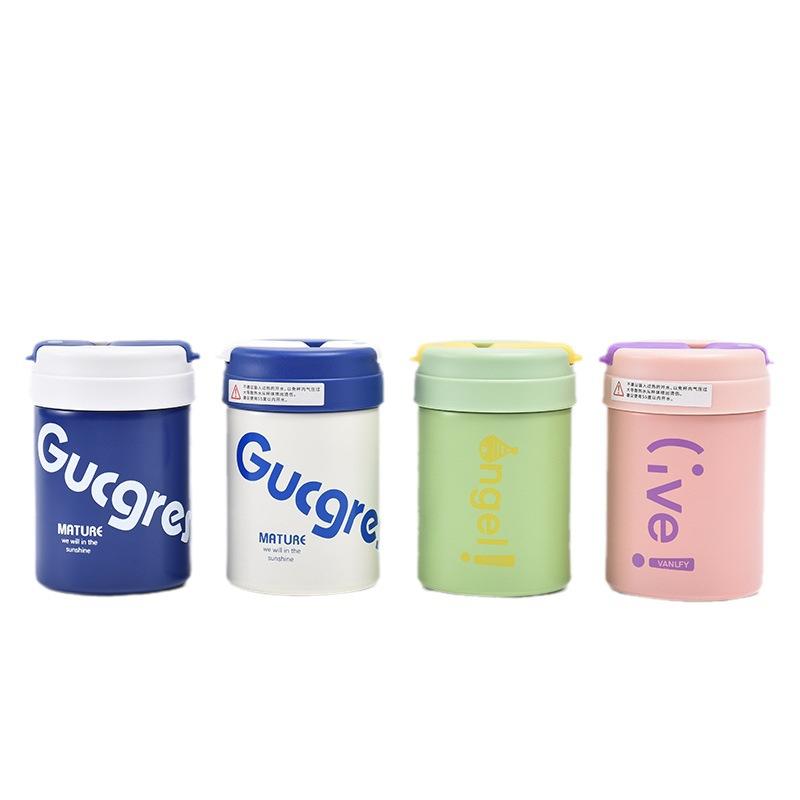 Couples Double Drink Ton Ton Cup Princess Please Make A Fortune Mini High Appearance Level Stainless Steel Thermos Cup with Hand Gift