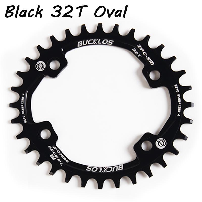 BUCKLOS Asymmetry 96BCD-S Chainring 30T 32T 34T 36T 38T Bicycle Chainring Round Oval MTB Chainwheel Mountain Bike Parts