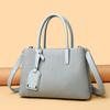 Elegant PU Tote Bag Women Spacious Shoulder With Zip Multi-Compartment Design Daily Commute Mom Use