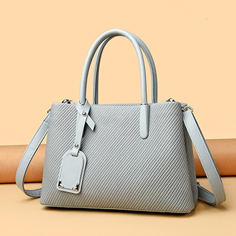 Elegant PU Tote Bag Women Spacious Shoulder With Zip Multi-Compartment Design Daily Commute Mom Use
