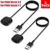 2 Peças Carregador Sem Fio Para Fitbit Sense 1 2 /Versa 3 4 Dock de Carregamento Rápido USB EUA