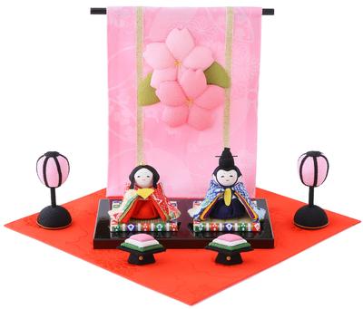 Hanabacho Warabe Puppen Festival Festival Mini Kleine Hina Puppe Kompakte Krepppuppe