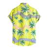 Spring And Summer Men's Beach Shirt Hawaiian Short-sleeved Flower Shirt