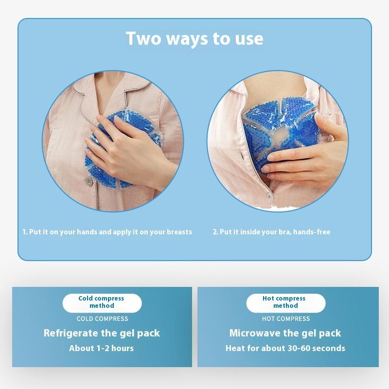 1Pcs Petal Design Breast Therapy Pads Ice Compress Reusable Breastfeeding Gel Pads Ice Pack Pain Relief Patch