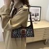 Women's Handbag, Retro Fashionable Leopard Print Versatile Underarm Shoulder Bag, Suitable for Work, Shopping, Commuting, and Vacation Occasions.