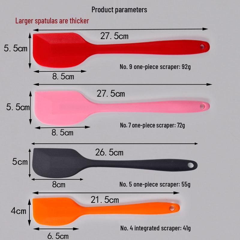 Silikon-Griff Spatel-Set: Alles-in-Einem Misch-, Schab- und Backwerkzeug