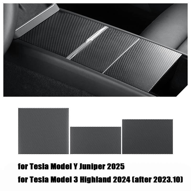 For Tesla Model Y Juniper 2025 Central Control Panel Central Control Armrest Silicone Protection Patch Model3+ Car Accessories