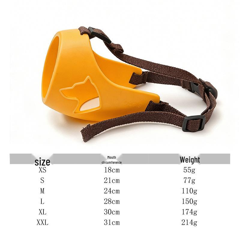 Douyin Rhinoceros Silicone Dog Muzzle: Anti-Bite, Anti-Bark, Anti-Eating for Medium To Large Dogs