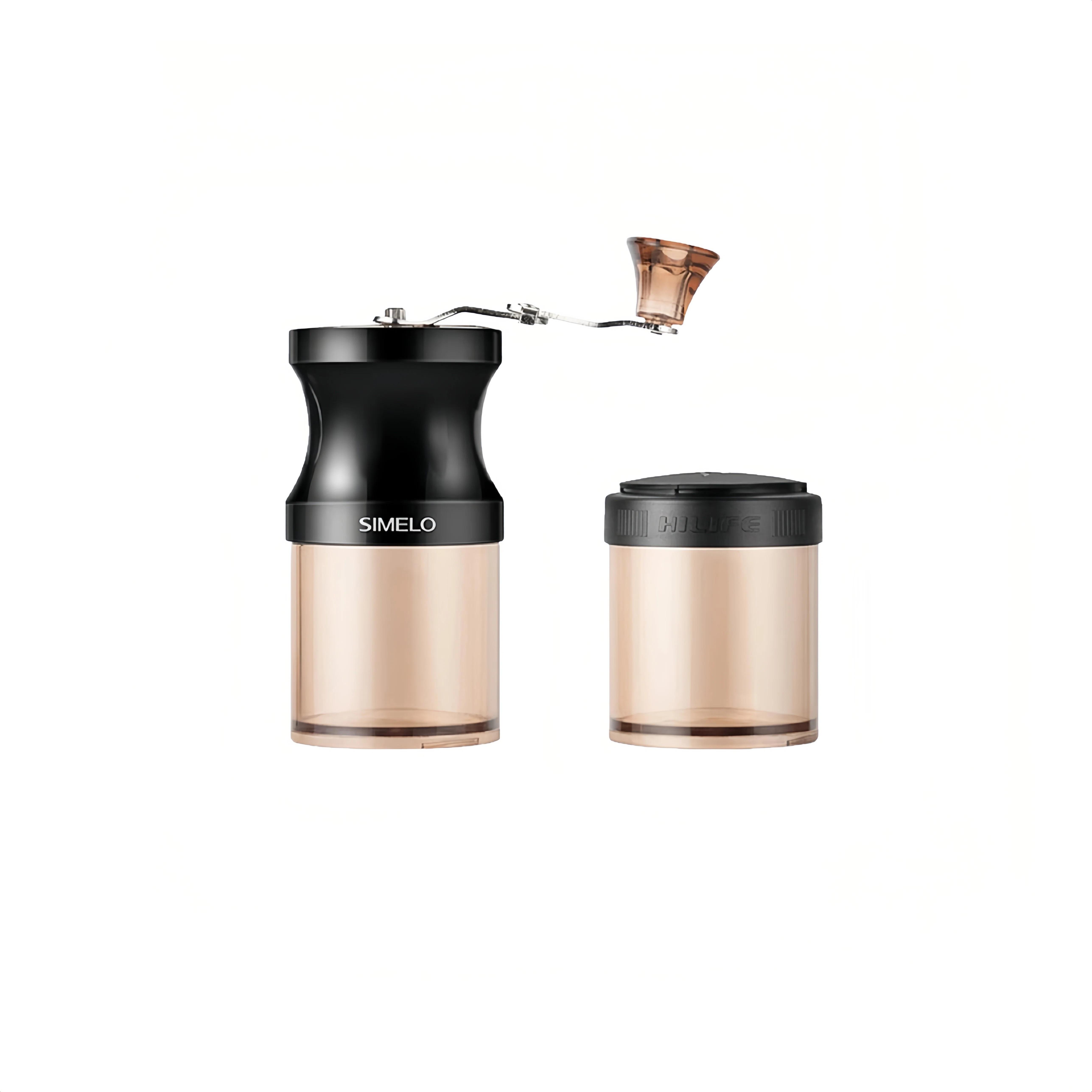 

SIMELO, Hand-Cranked Coffee Grinder, Manual Coffee Bean Grinder, Coffee Mill, Hand-Milled Powder Grinder чорний