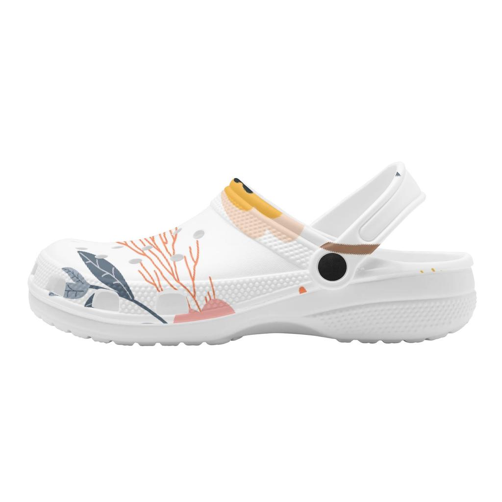Bright Printed EVA Travel Clogs Unisex Ventilated Soft Travel Use Slip On Beach Garden Daily Walking Leisure Sandals Beach Wear