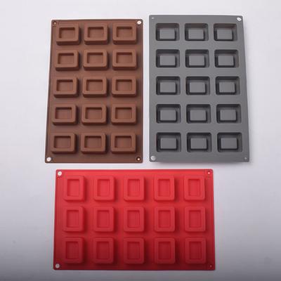 Quadratischer Donut Silikon Kuchenform Backen Gelee Pudding Schokoladenform Eiswürfel Muffin Cupcake Keks Backblech