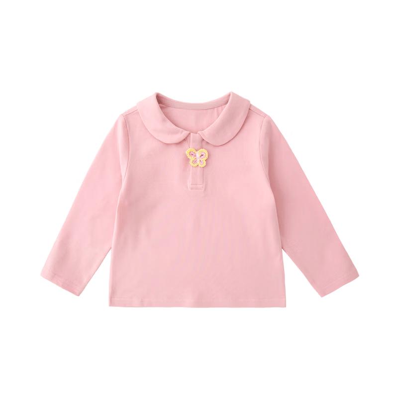 Dudu Family Girls' Autumn Long-Sleeve Polo T-Shirt