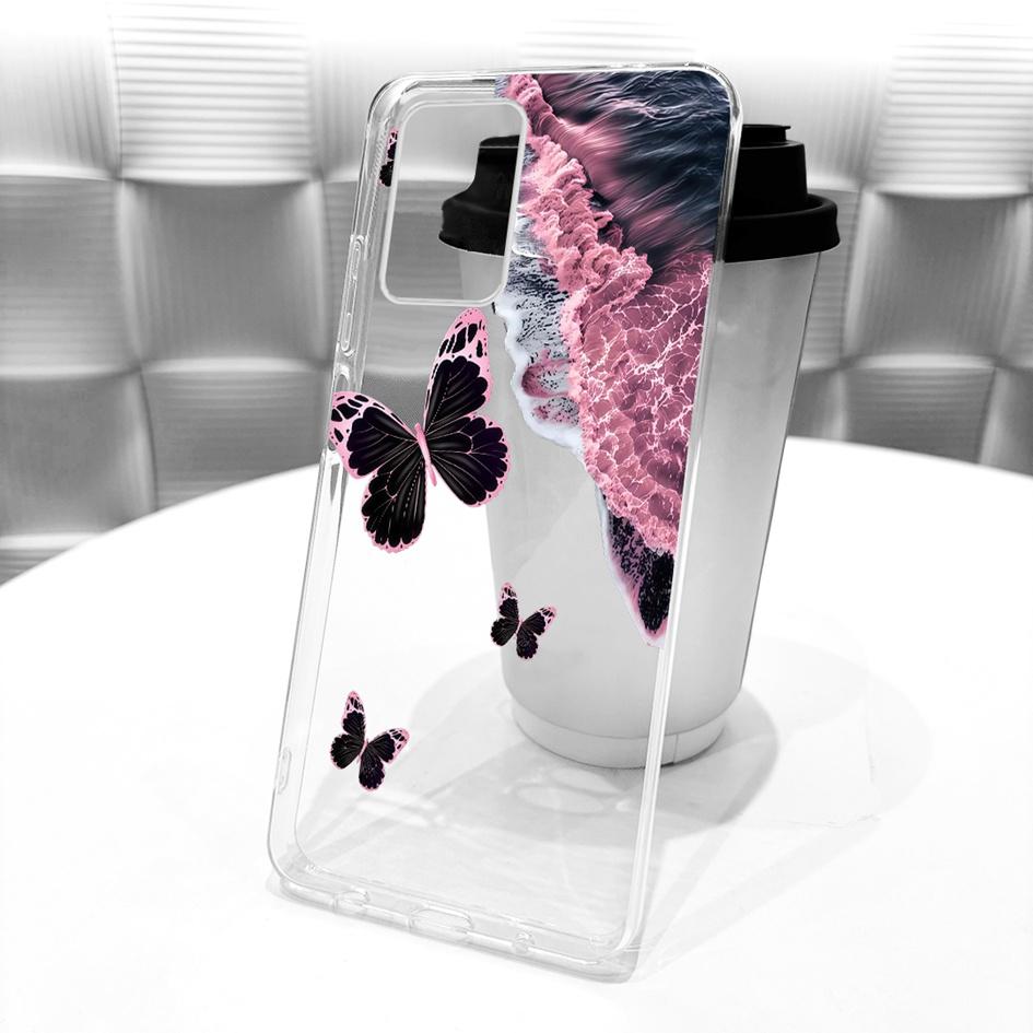 For Realme 8 5G Case RMX3241 Popular Butterfly Soft Silicone Clear TPU Cover For Realme Narzo 30 5G Funda Realme8 8s 5G V13 Capa