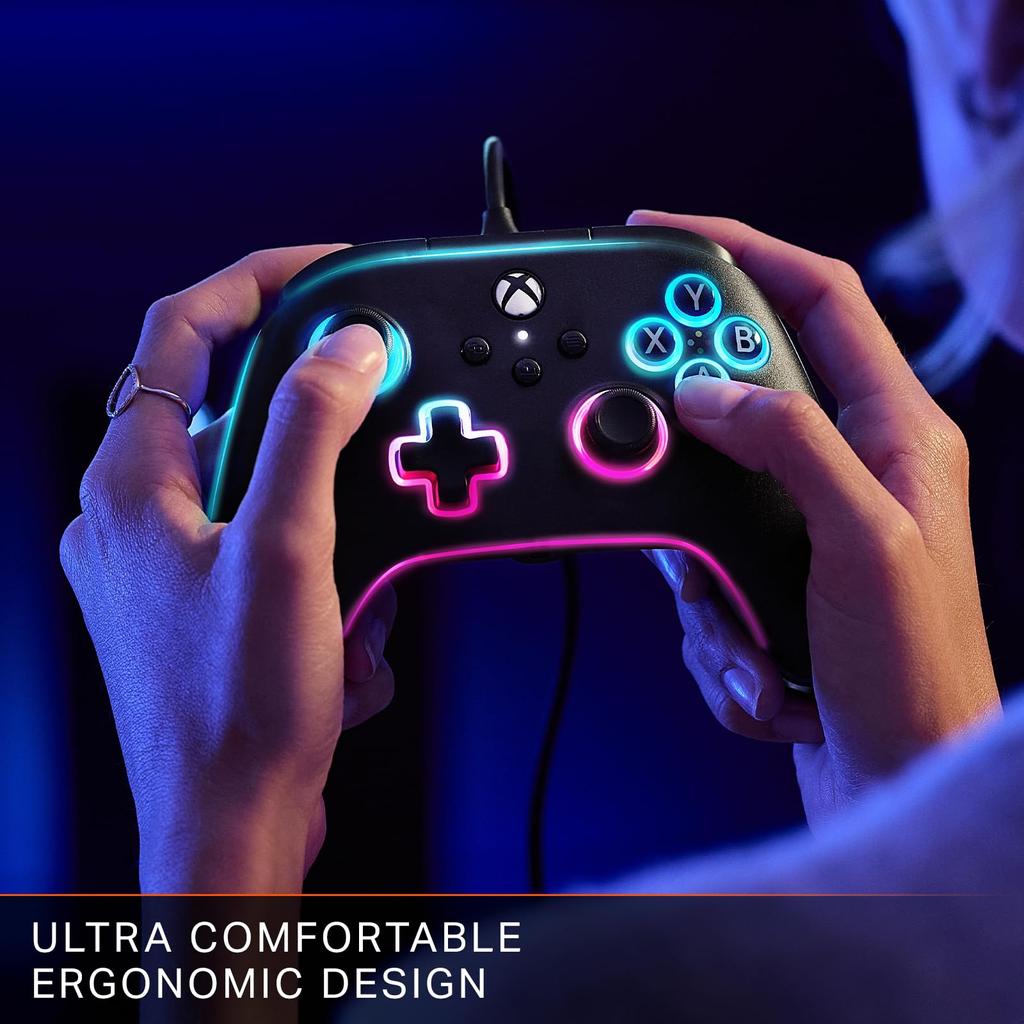 Year PowerA Lumectra Advantage Wired Controller Black for Xbox Series PC Windows [2 Warranty] - XS 10/11 (Official Licensed) XBGP0140-01