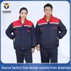 Winter Wear-Resistant, Thickened Cotton-Padded Jacket with Reflective Strips - Customized Workwear