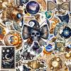 10/30/50pcs Aesthetic Astral Gothic Moon Graffiti Stickers for Laptop Phone Bike Skateboard Waterproof Retro Sticker Toys Gifts