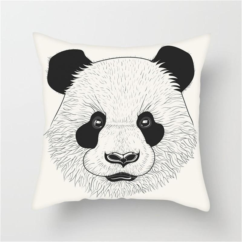 Home Decoration Pillowcase Sofa Bedroom Cute Panda Pillowcase National Treasure Panda Blanket Pillow Pillowcase Aesthetics
