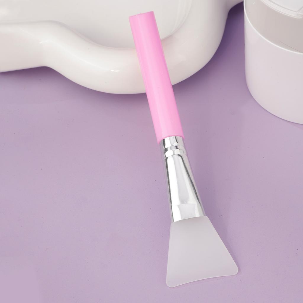 Slant Tail Rod Soft Head Silicone Mask Brush Hydrotherapy Application Mud Film Face Application Silicone Beauty Salon Film Adjustment Brush