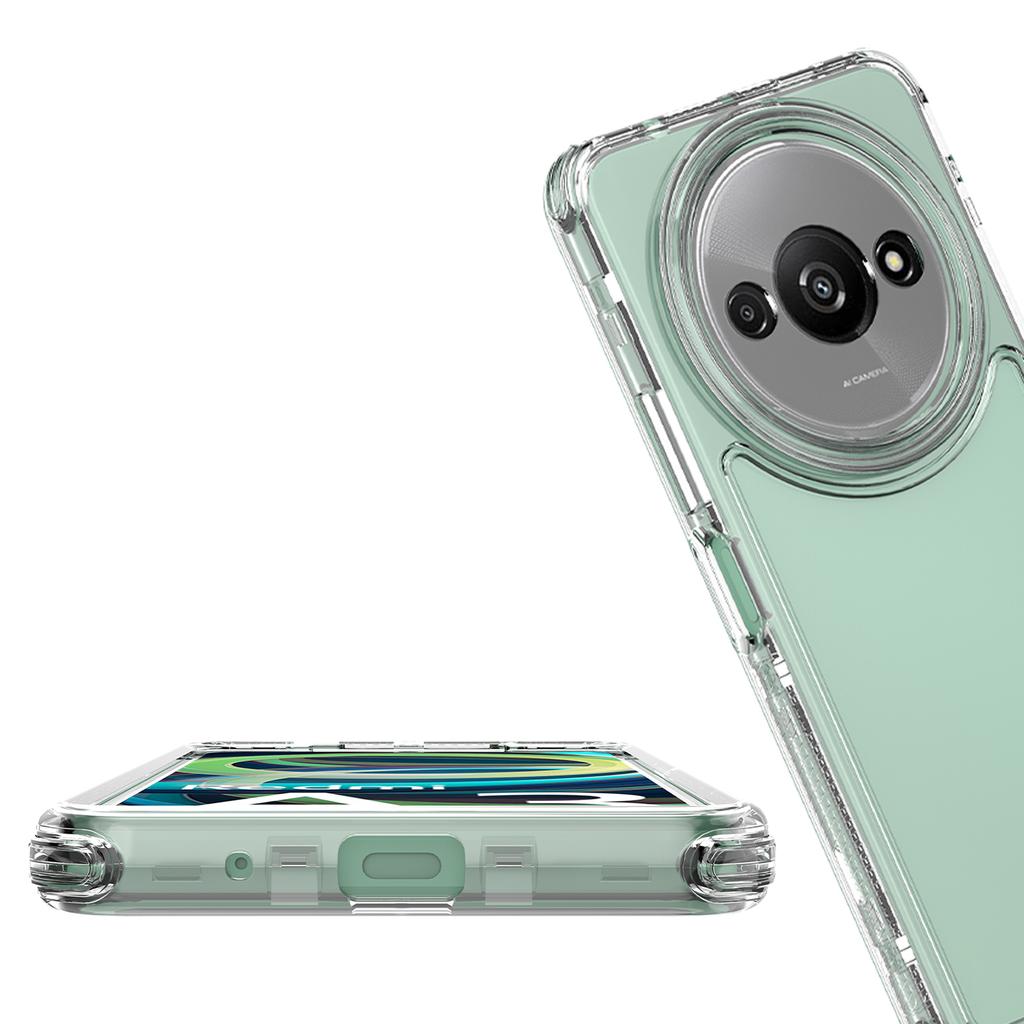 For Xiaomi Poco C61 4G/Redmi A3 4G Case Anti-Scratch Acrylic+TPU Clear Phone Cover