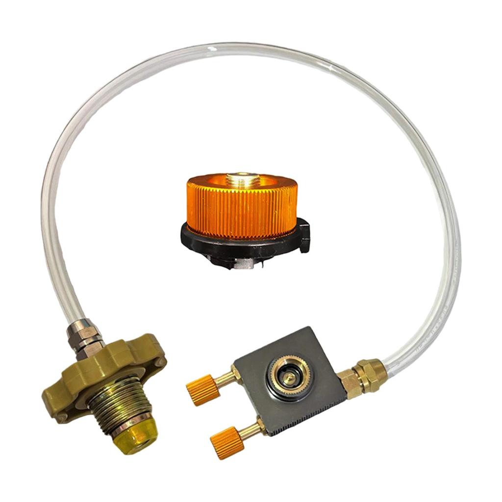 Propane Refill Adapter Metal Gas Cylinder Hose Gas Refill Adapter for Outdoor Camping Stove Hiking