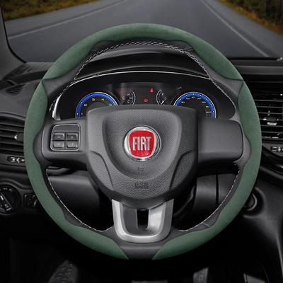 Convient pour Fiat Boucle Antidérapante Segmentée Housse de Volant en Daim Convient pour 500 Grande Punto Evo 169 Ducato Bravo Tipo Linea Albea 300