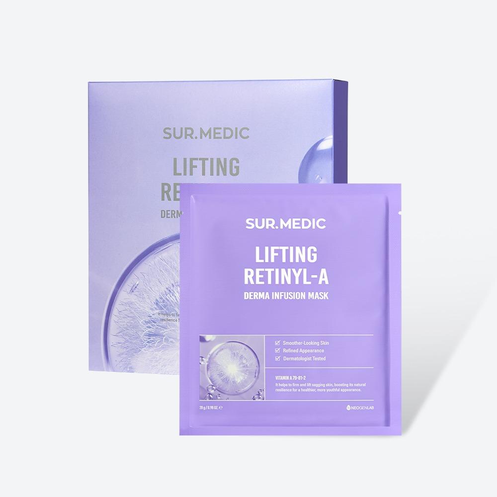 NEOGEN Sur.Medic+ Маска с Дерма-Инфузией Лифтинг с Ретинил-А 28г*10 шт.