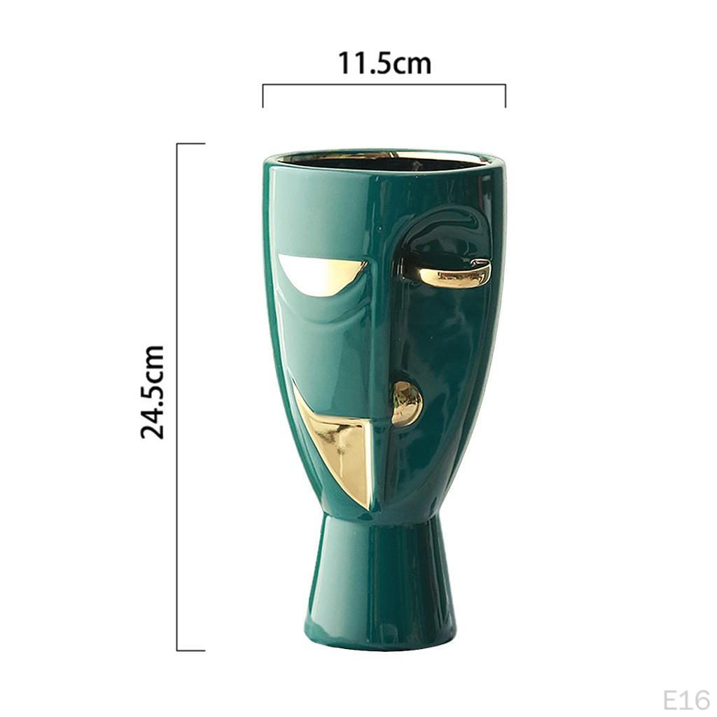 Vase, Head and Center Piece Flower Decorative Bud Vase Modern Ceramic Planter