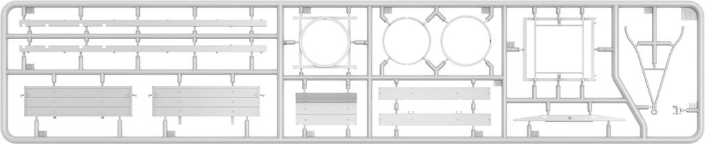 MiniArt Scale German D8511 Industrial Tractor Type 1936 with Cargo Trailer Plastic Model Kit MA38033 1/35
