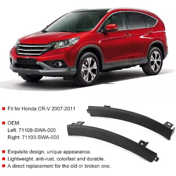 2Pcs Car Bumper Cover Vehicle Front Bumper Filler Set Garnish Filler ABS Plastic for 2007 2011 71108 SWA 000 car exterior, Other accessories