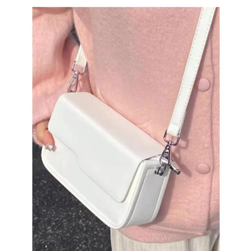 Umhängetaschen Mode PU-Leder Box Schultertaschen für Frauen Lässige Handytaschen Stilvolle kleine quadratische Taschen Damenhandtaschen