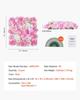 3D Flower Wall Panel 12 PCS 15x15 in Artificial Floral Mat for Wedding