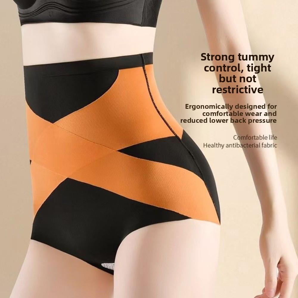 High Waist Waist Trainer Panties Cross Belt Slimming Shapewear Simple Underwear for Women Female
