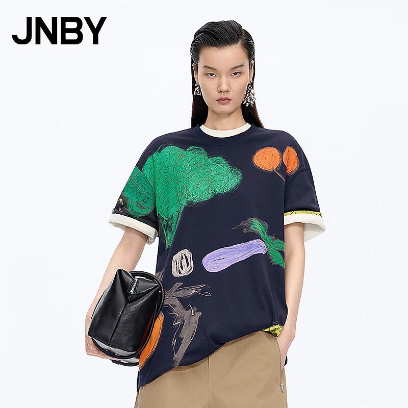 JNBY 2026 Summer Round Neck Loose Fit T-Shirt S
