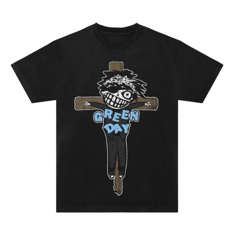 Personalizzato Verde Giorno Punk Rock Band Stampato Uomo e Donna