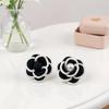 Black Fabric Camellia Flower Brooches For Woman Brooch Pins Dress Shirt Fashion Accessories Gift